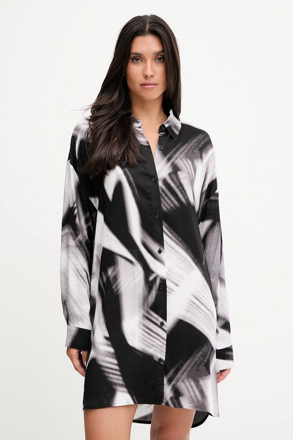 Ночная сорочка из вискозы YI30070 black ray of l