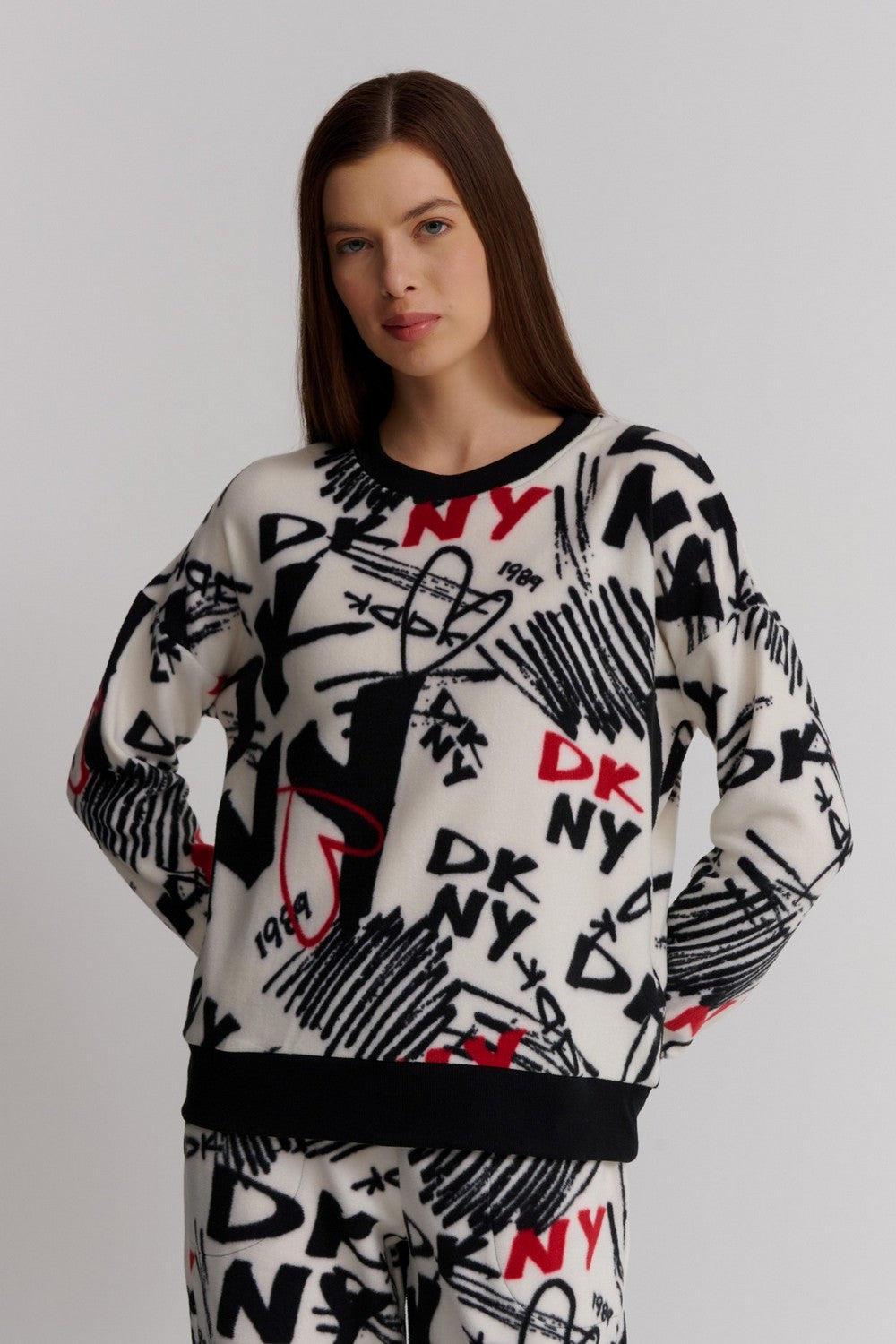 Пижама с принтом YI80028F white multi