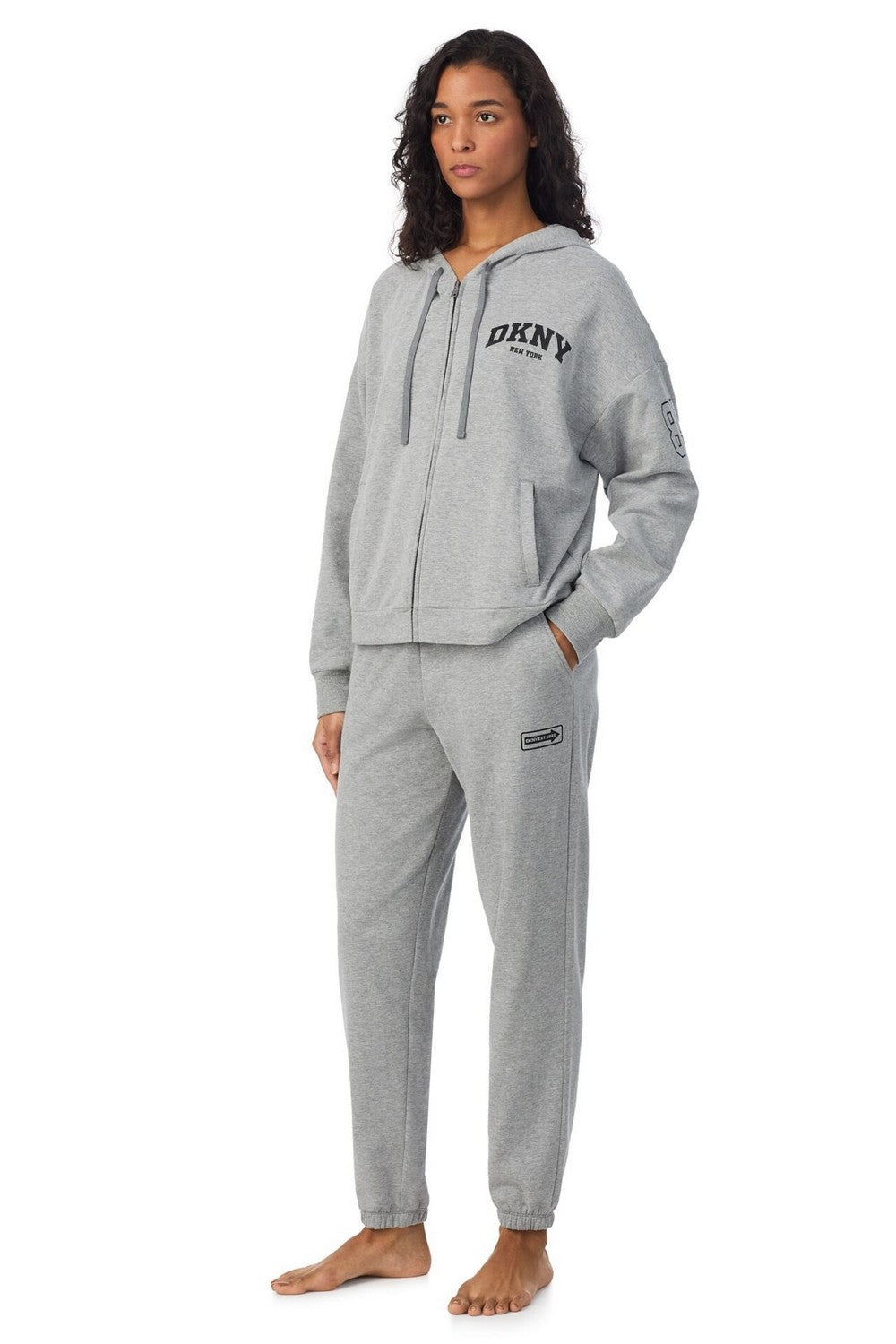 Бавовняний костюм з логотипом YI80059 grey