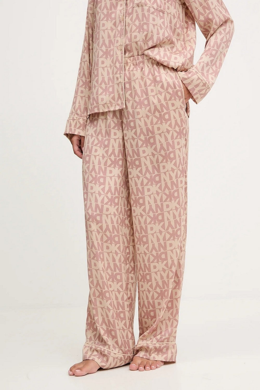 Пижама с логотипом YI80061 cream/pt