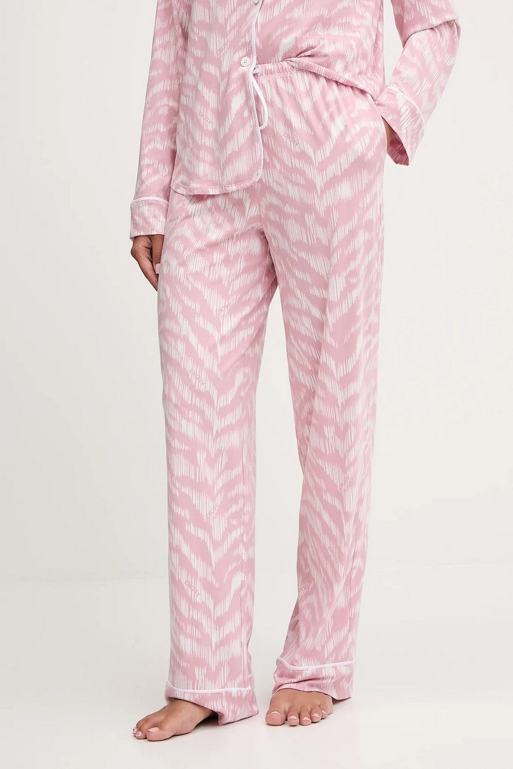 Хлопковая пижама на пуговицах YI80062 pink