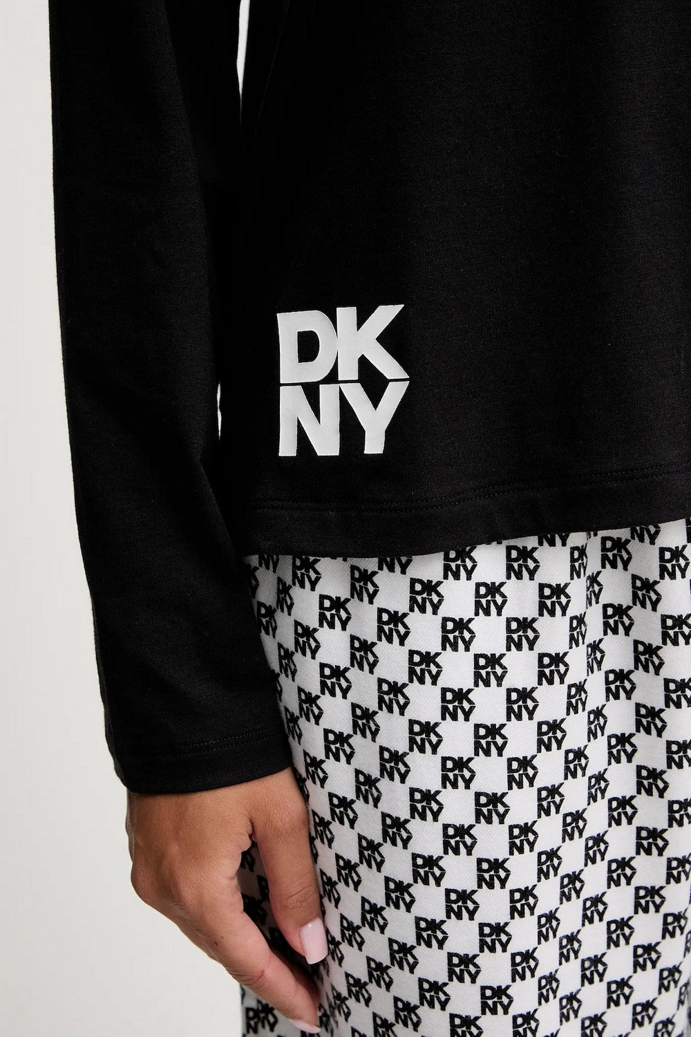 Хлопковая пижама с логотипом YI80064 checker logo