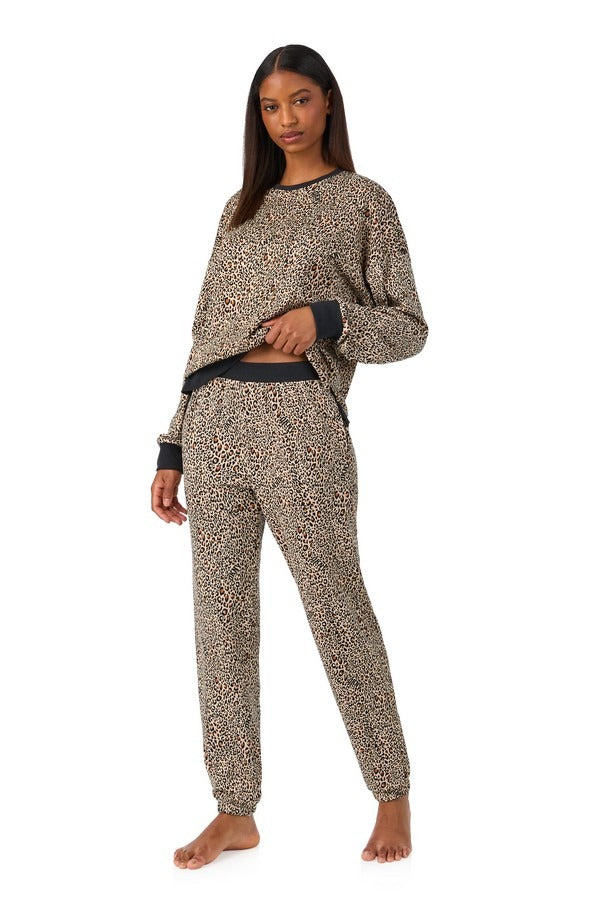 Пижама с анималистичным принтом YI80076 cheetah logo