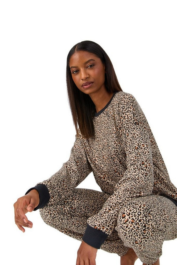 Пижама с анималистичным принтом YI80076 cheetah logo