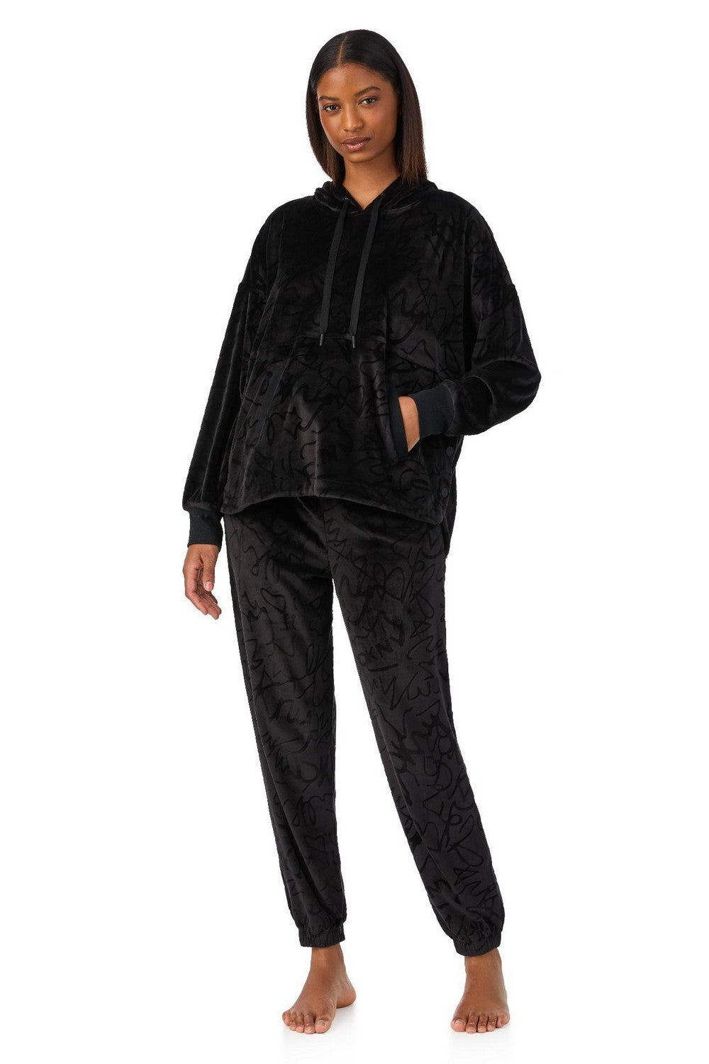 Домашний костюм с брюками YI80082 black