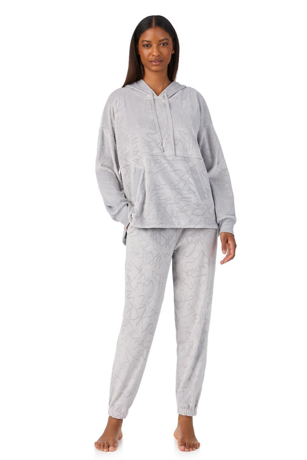 Домашний костюм с брюками YI80082 grey