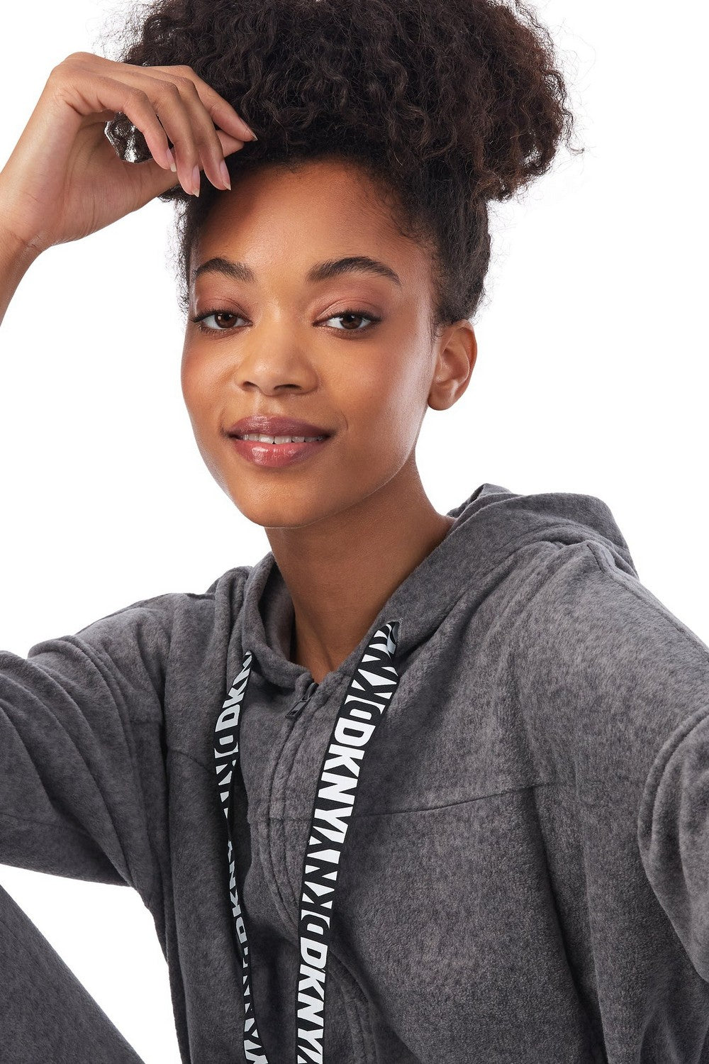 Спортивный костюм на молнии YI90023 dark grey