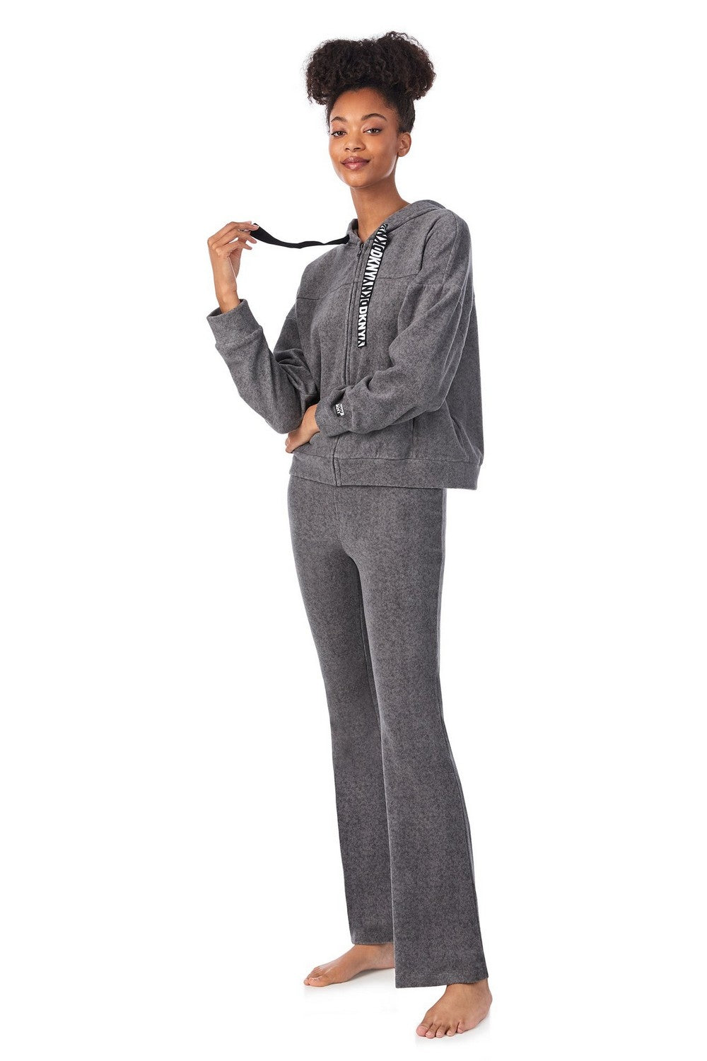 Спортивный костюм на молнии YI90023 dark grey