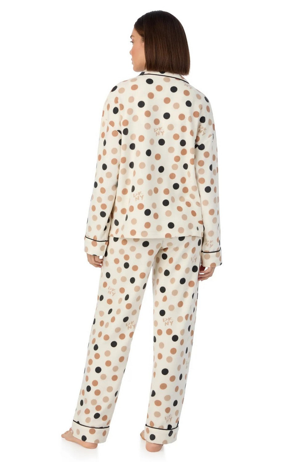 Флісова піжама з принтом YI90028F off white