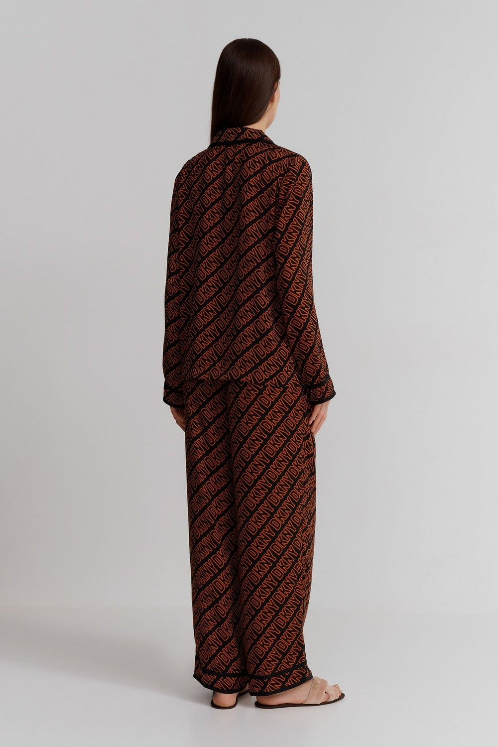 Пижама на пуговицах YI90033 black