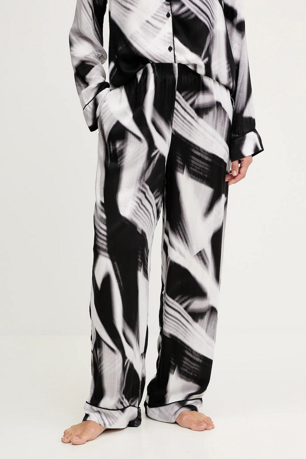 Піжама з віскози з принтом YI90070 black ray of l