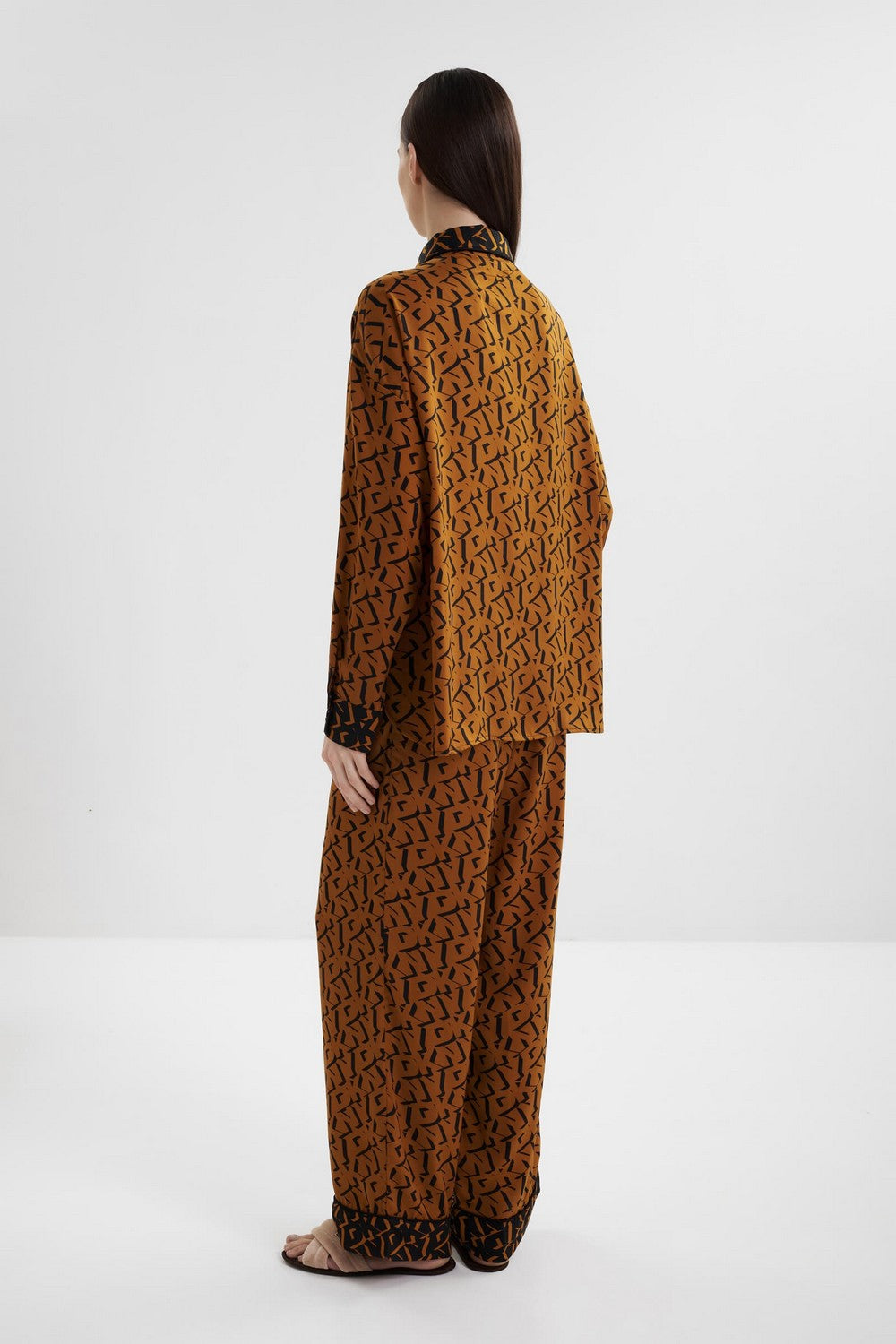 Піжама з логотипом YI90081 brown