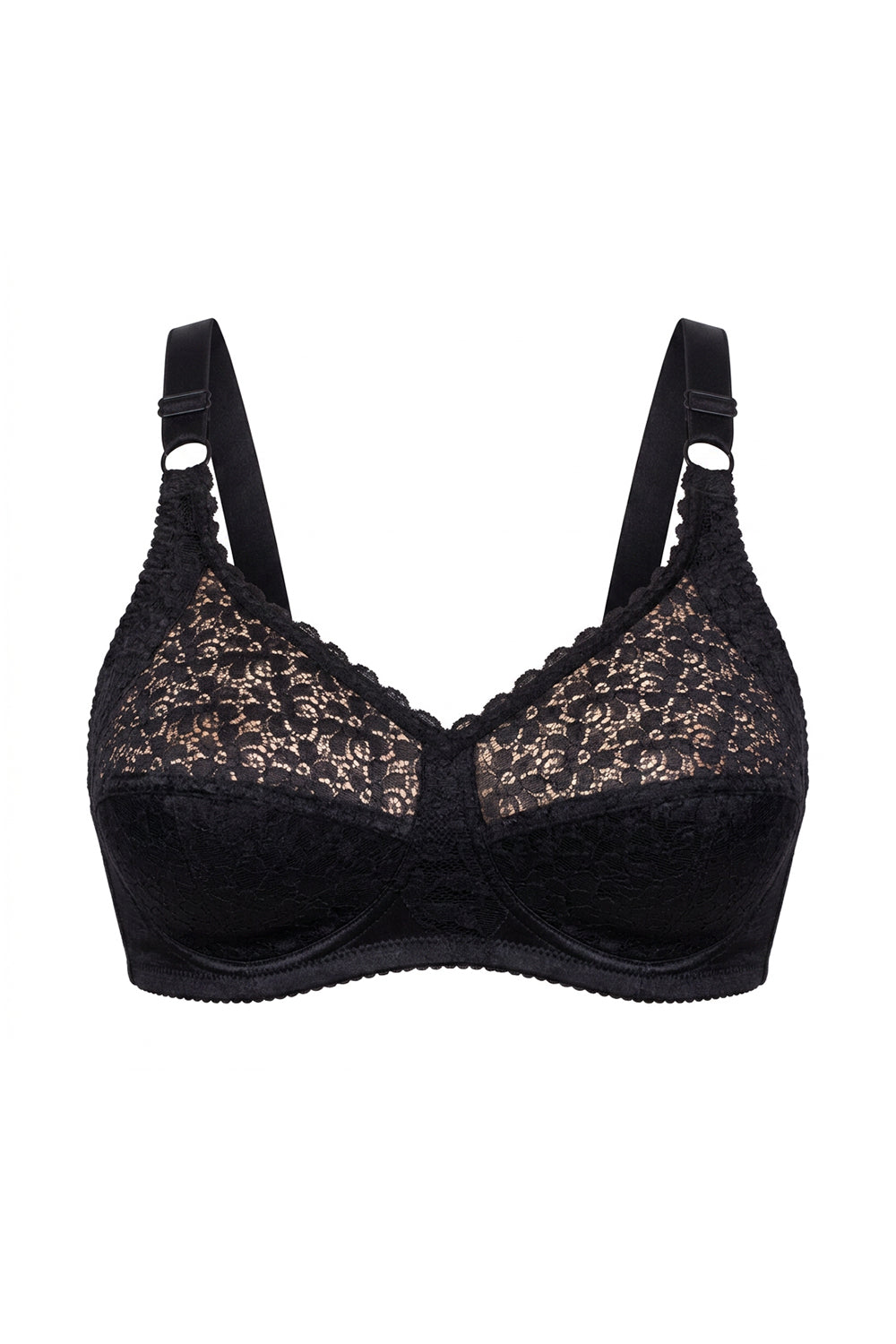 Мягкий бюстгальтер без косточек с боковой коррекцией 120 black