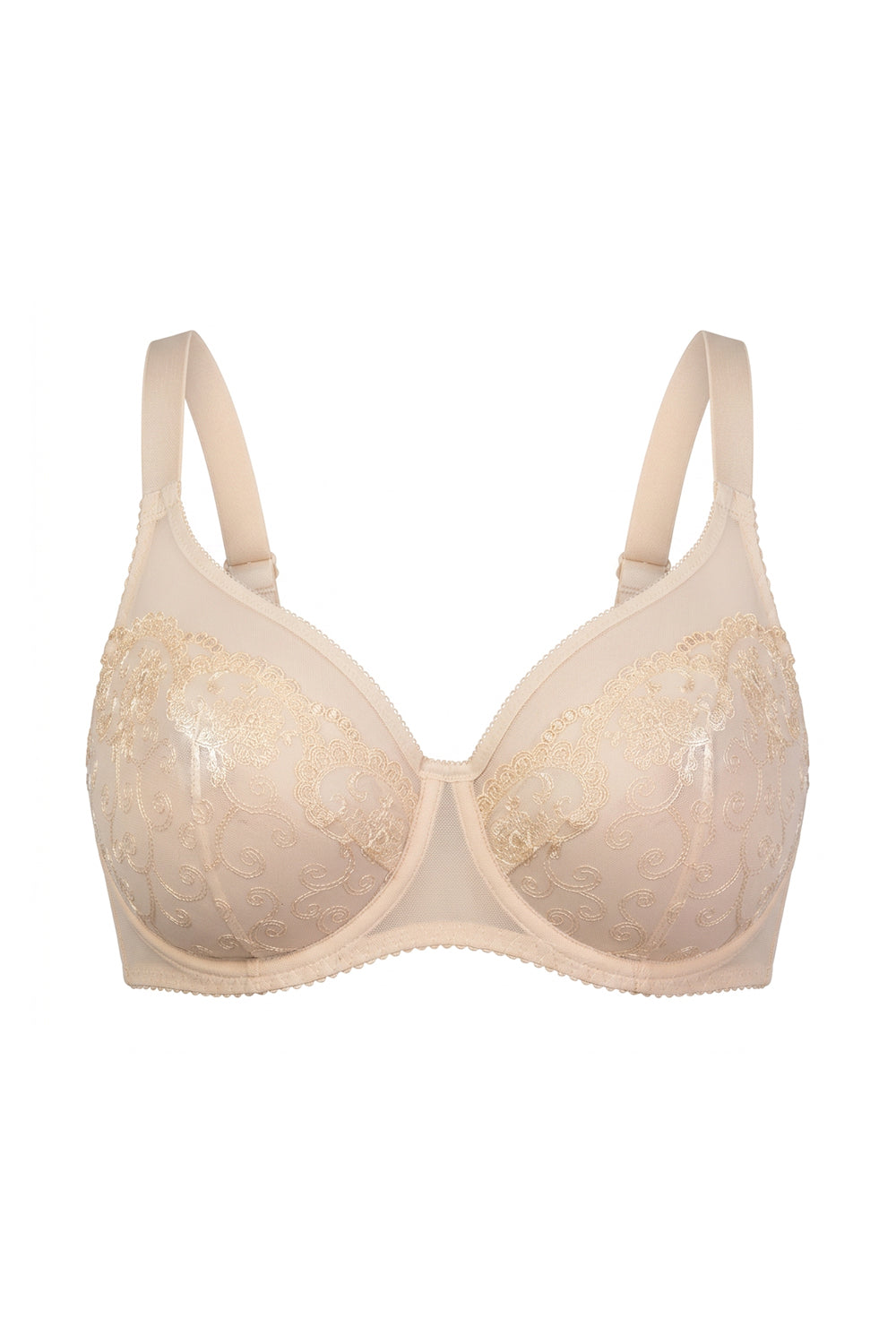 М'який бюстгальтер з вишивкою 1500/302 beige
