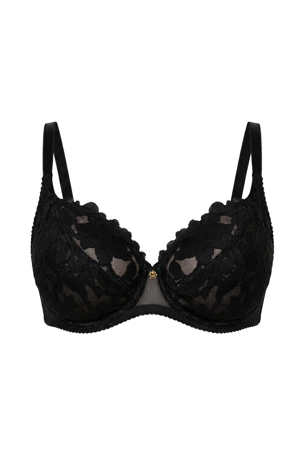Кружевной мягкий бюстгальтер 1503/017 black