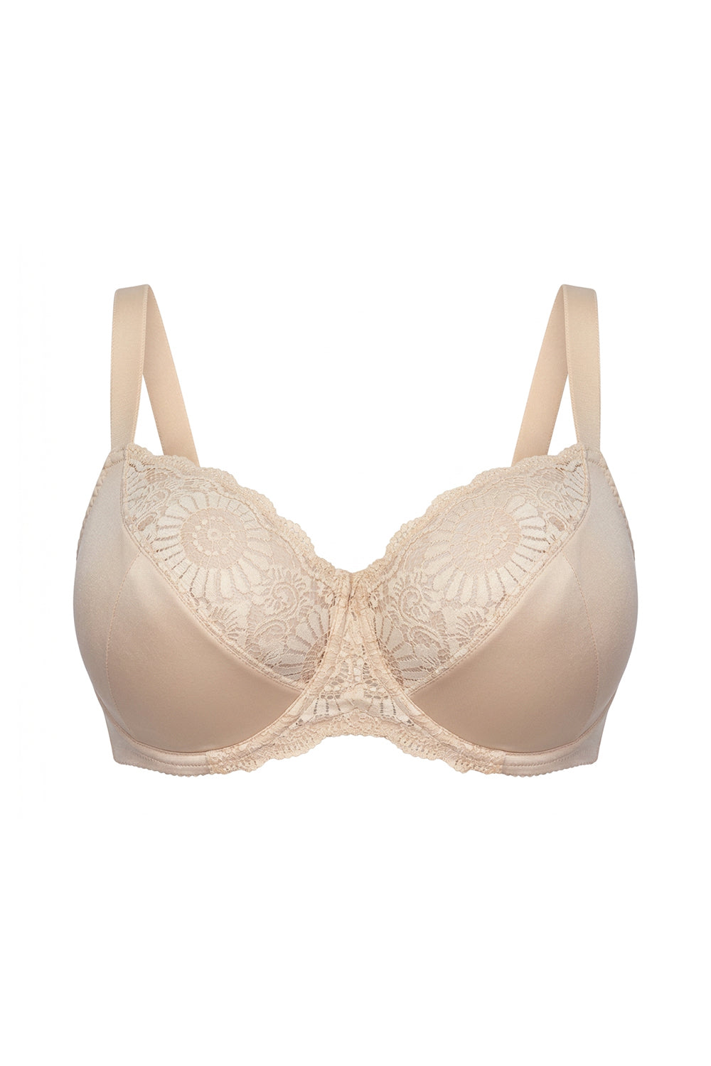 Напівдубльований бюстгальтер з мереживом 273/004 beige