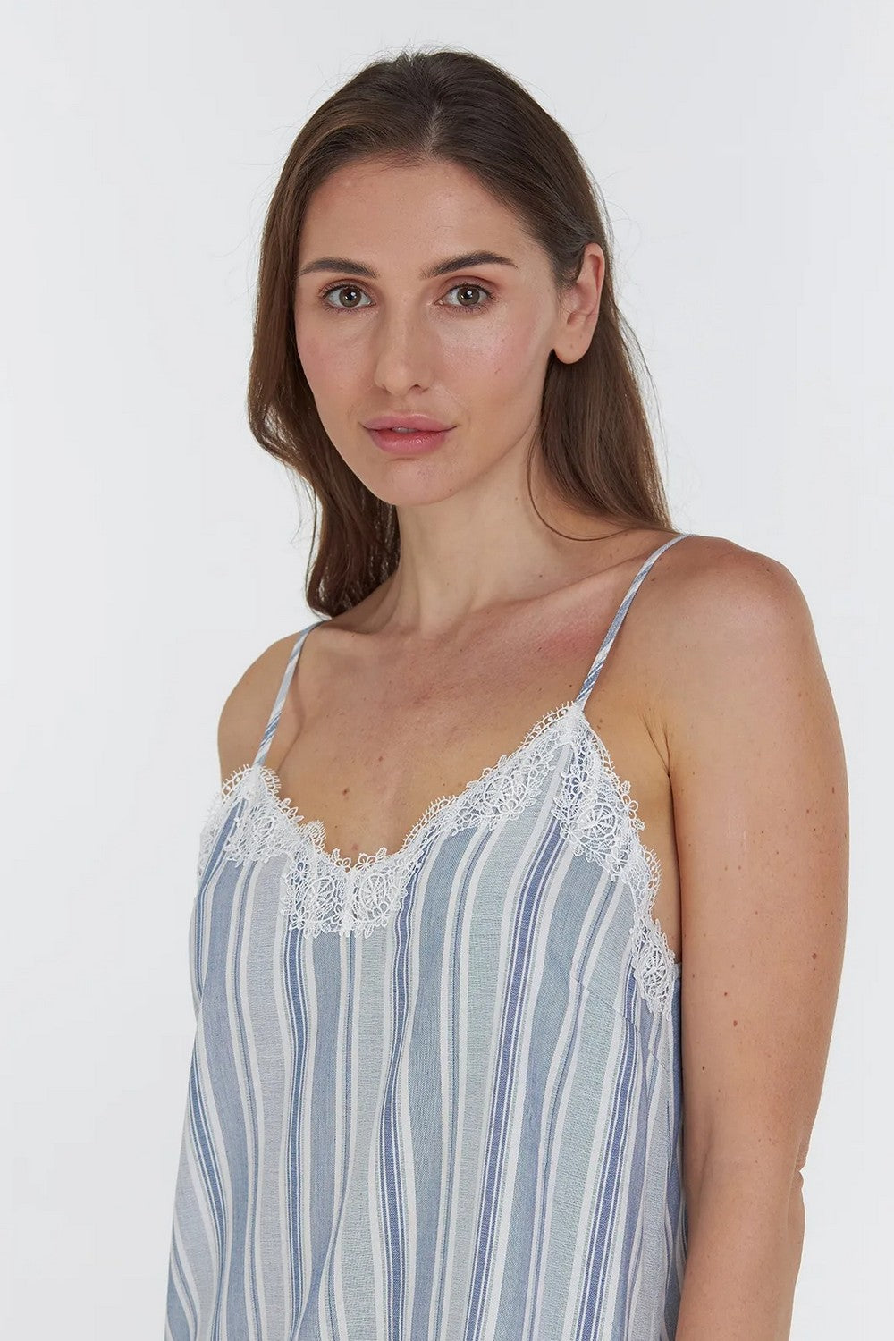 Длинная сорочка из вискозы LDB 128/06/01 Marine blue
