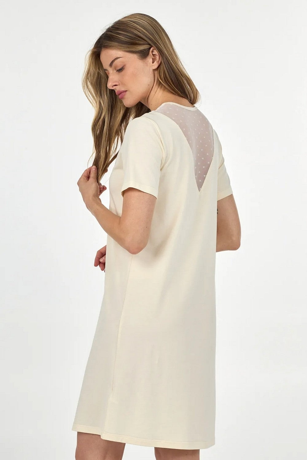 Ночная сорочка из модала LDM 103/25/01 Cecilia Creamy cream