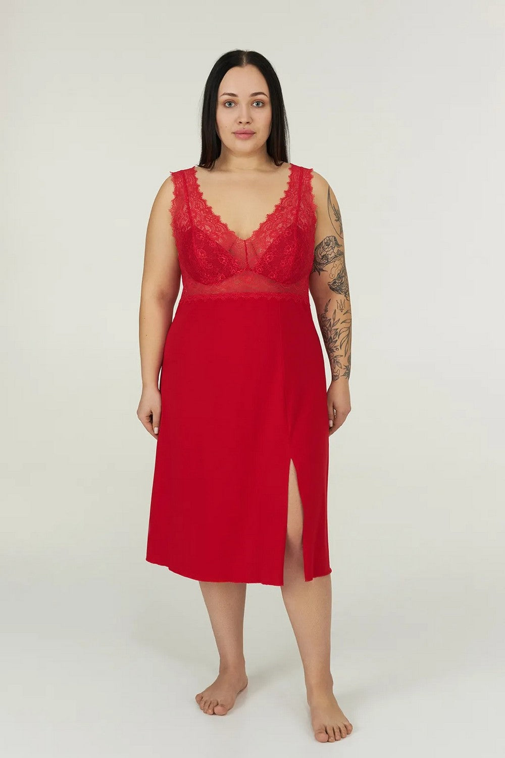 Ночная сорочка из модала LDM 111/13/01 Ruby red