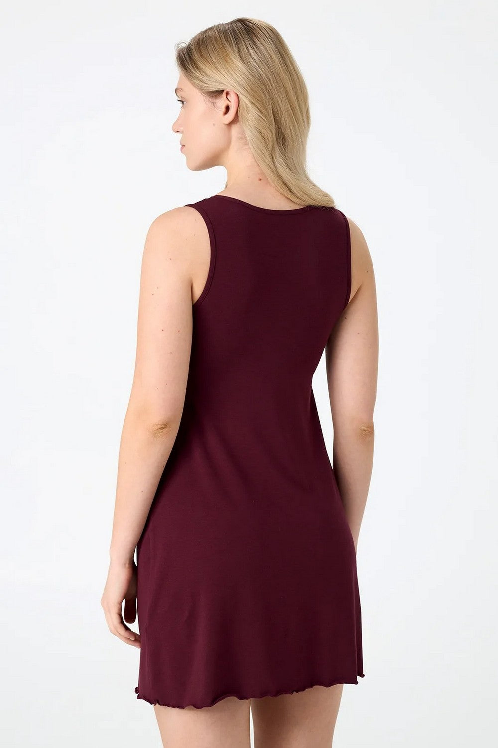 Нічна сорочка з мереживом LDM 111/18/03 Louren burgundy Ellen