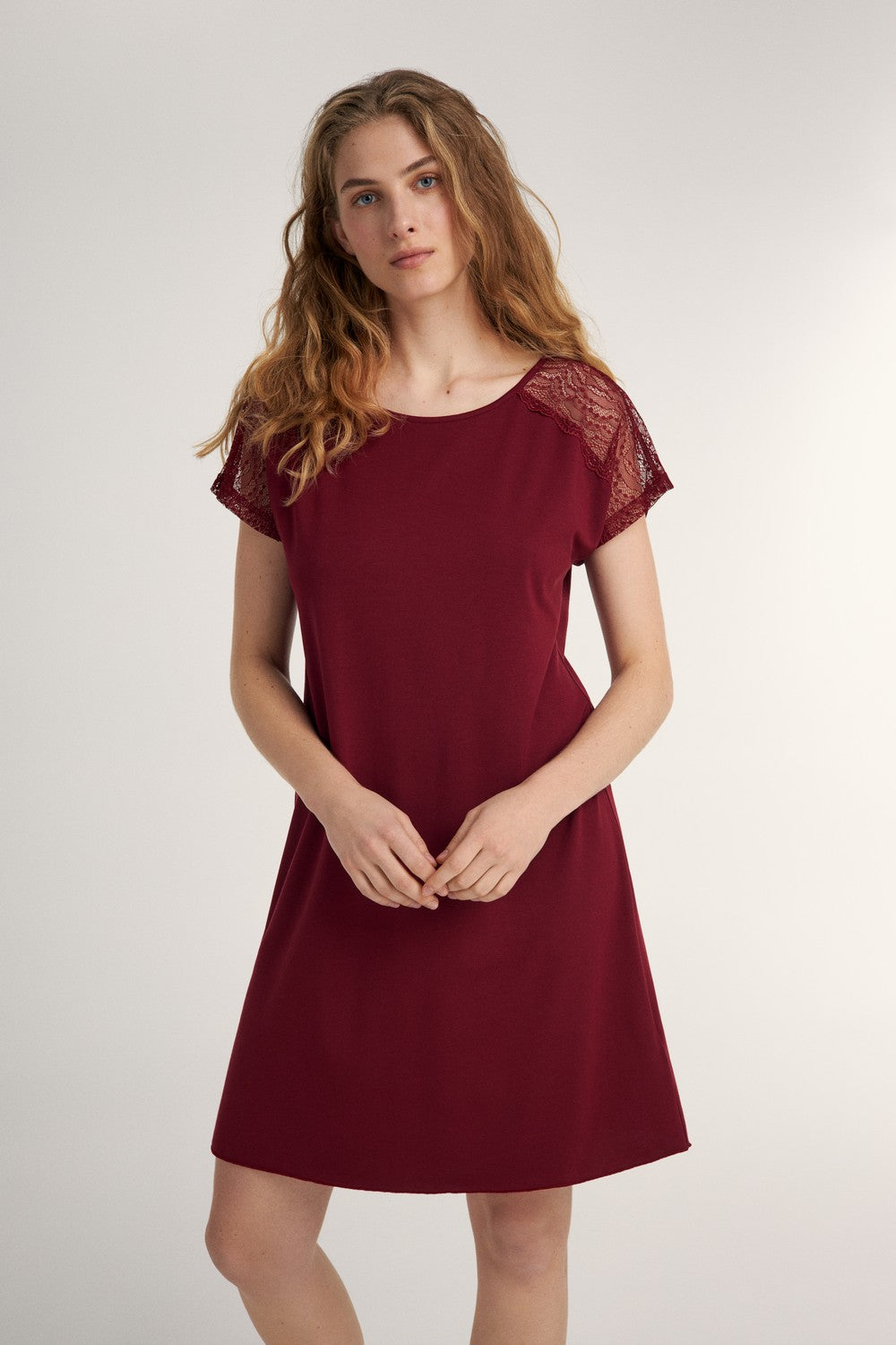 Ночная сорочка из модала LDM 120/21/02 Meryl burgundy