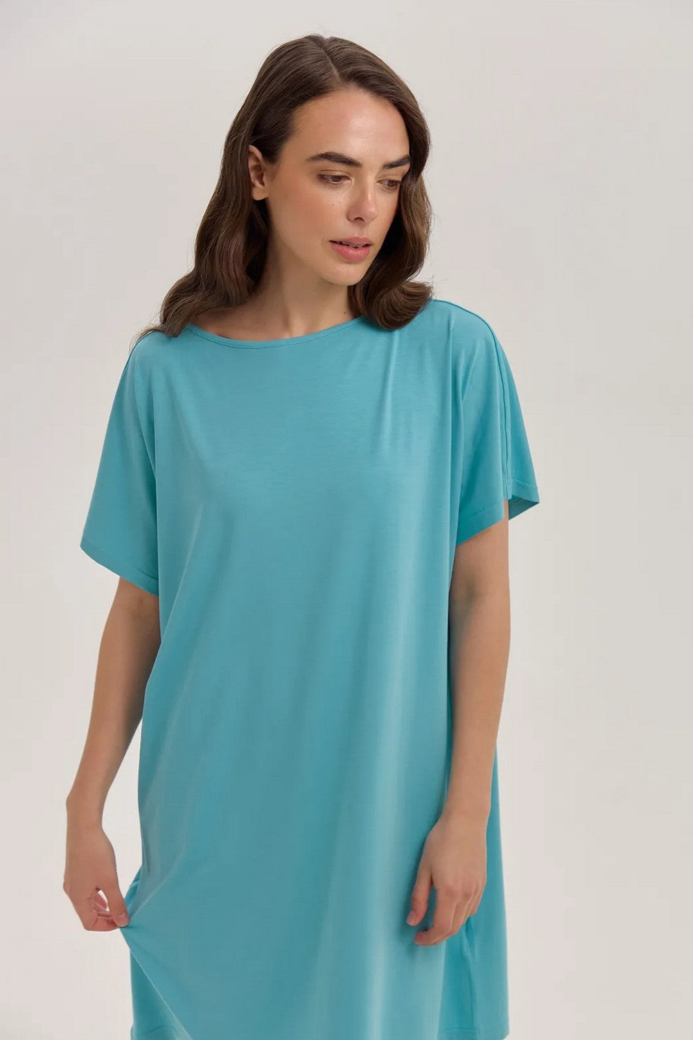 Нічна сорочка з модалу LDM 121/53/01 Gwen turquoise