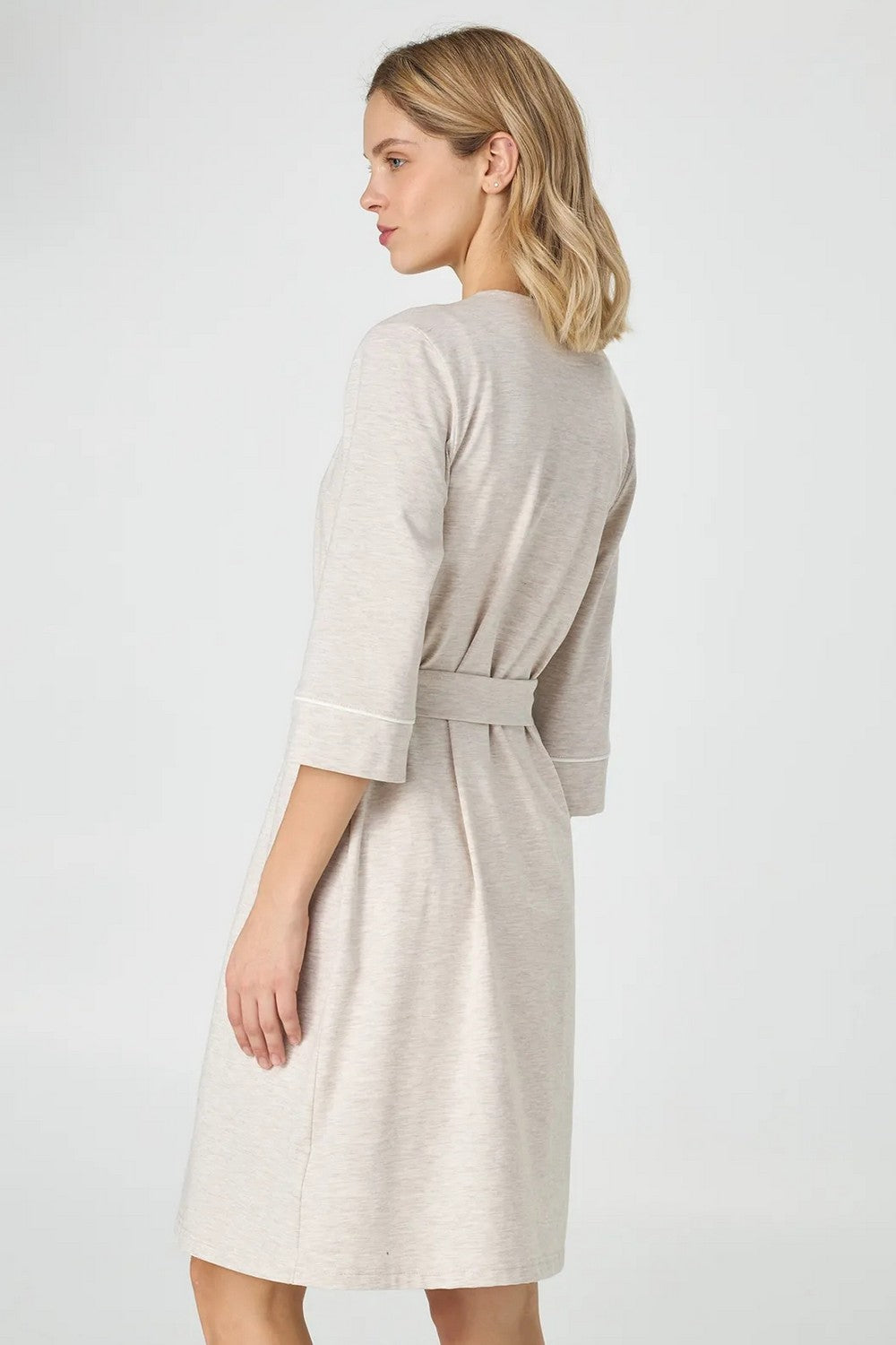 Халат із бавовни LGK 200/51/01 Beige Romance Ellen