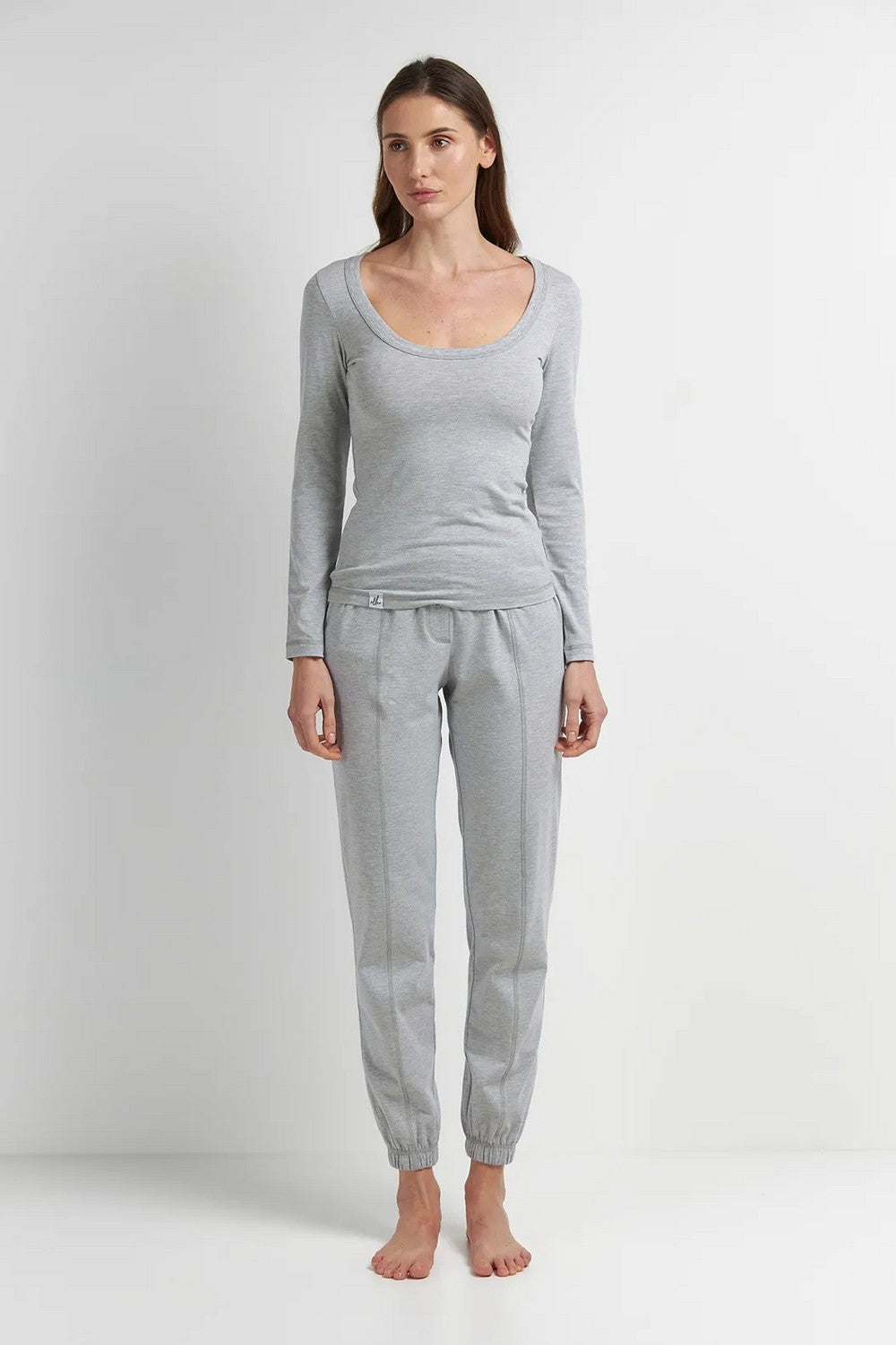 Кофта из хлопка LKK 02/03/06 Basic gray