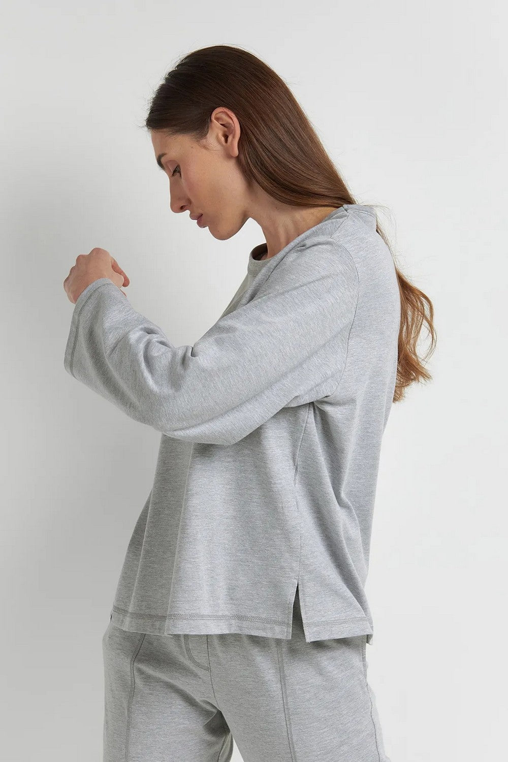 Кофта свободного кроя LKK 07/16/06 Basic gray