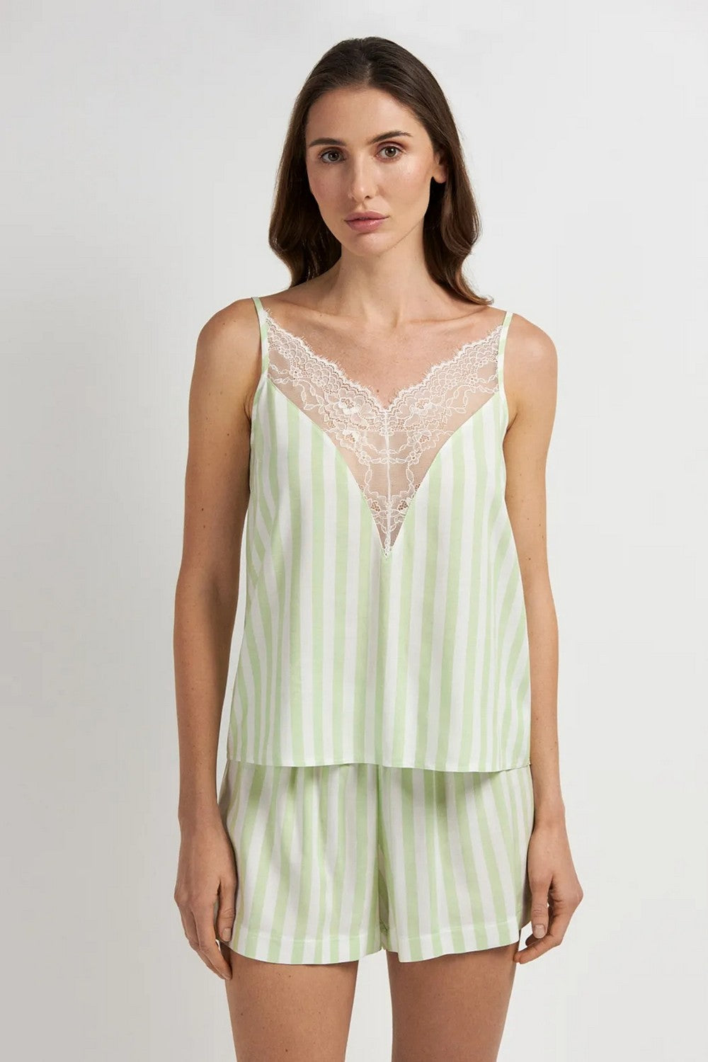 Пижама из вискозы LPB 4772/10/01 Lime Cream green