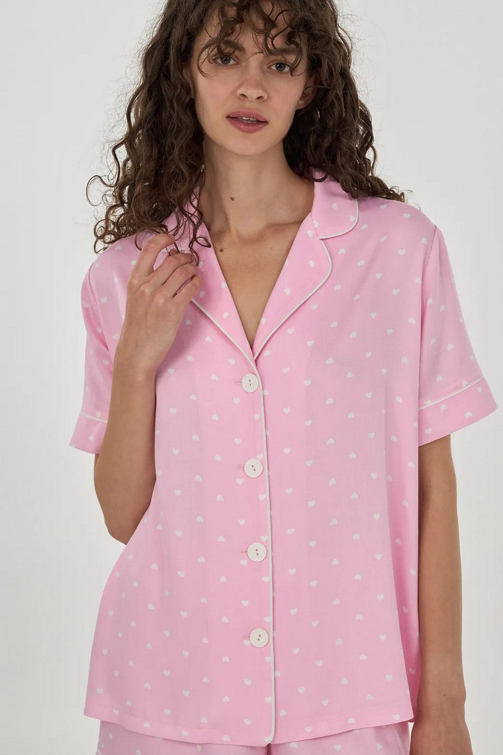 Піжама з сердечками LPB 5372/09/01 Pink Love rose