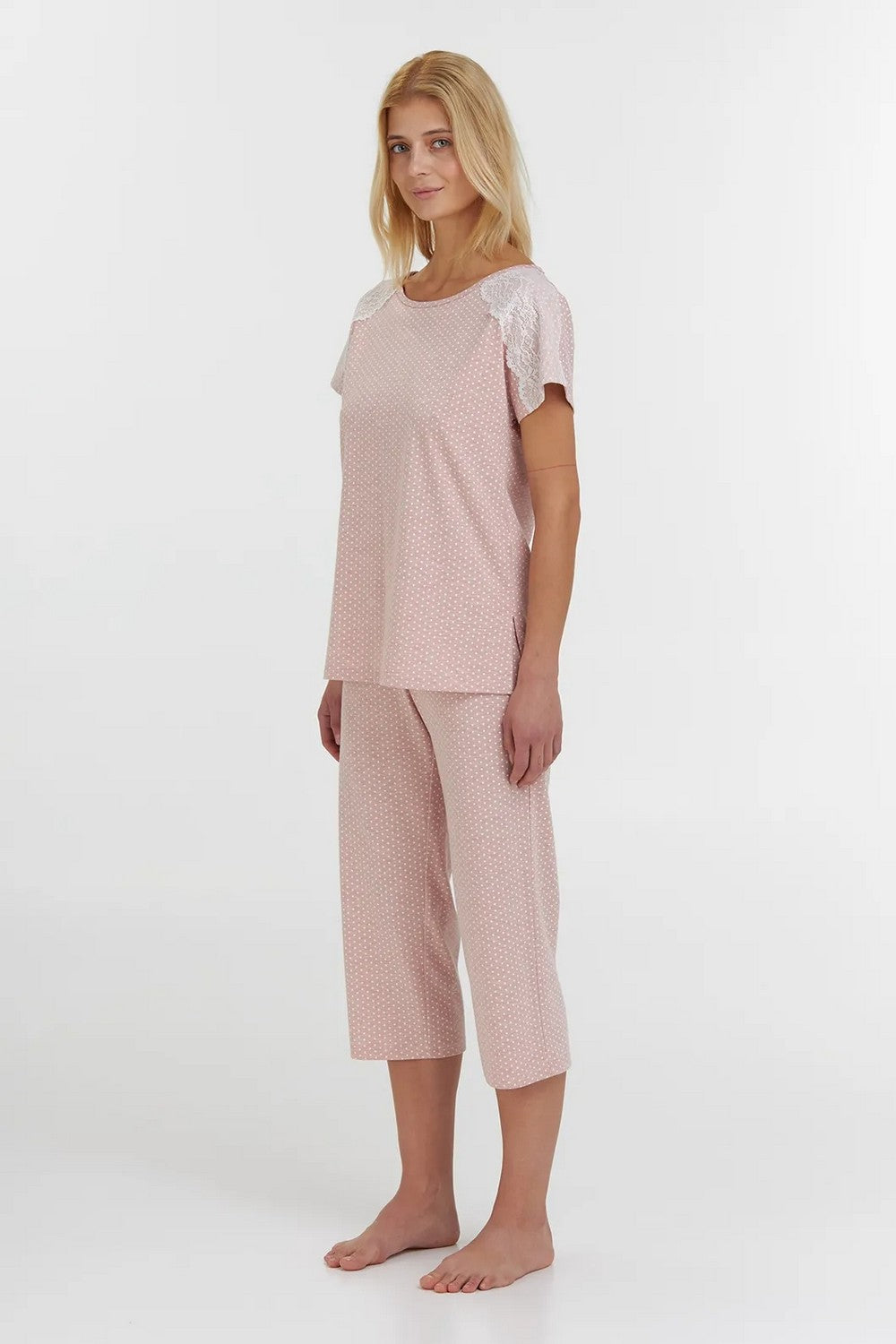 Пижама в горошек LPK 2890/10/01 Peachy Pearl