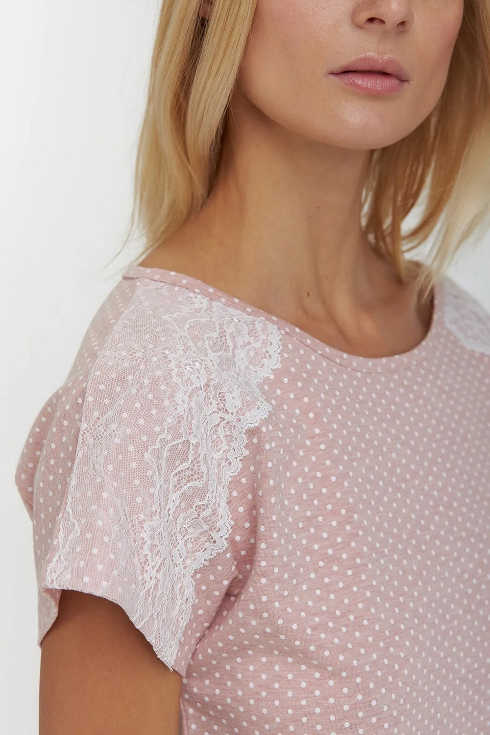 Пижама в горошек LPK 2890/10/01 Peachy Pearl
