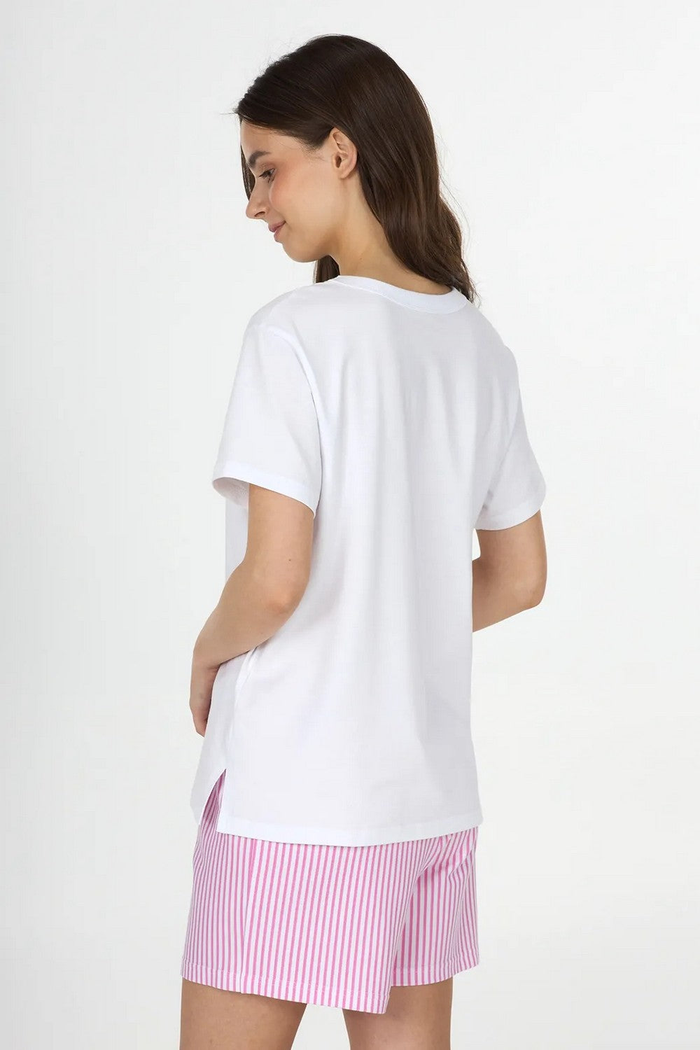 Хлопковая пижама с шортами LPK 2970/51/02 Ice Cream Time white