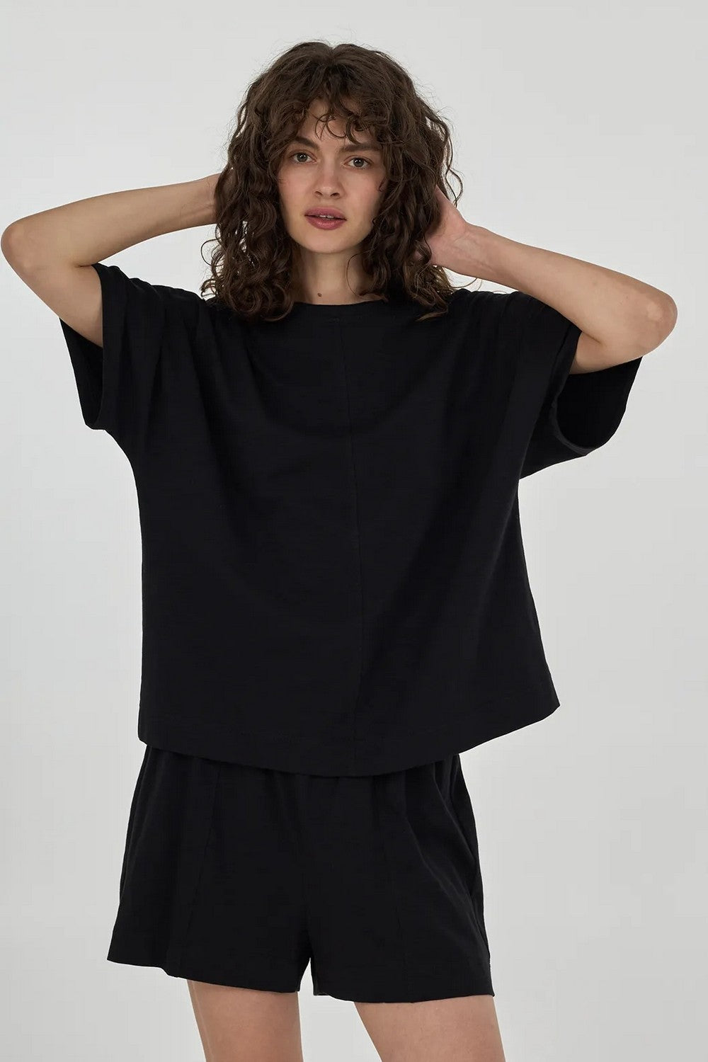 Піжама з бавовни LPK 3270/01/01 Linen black