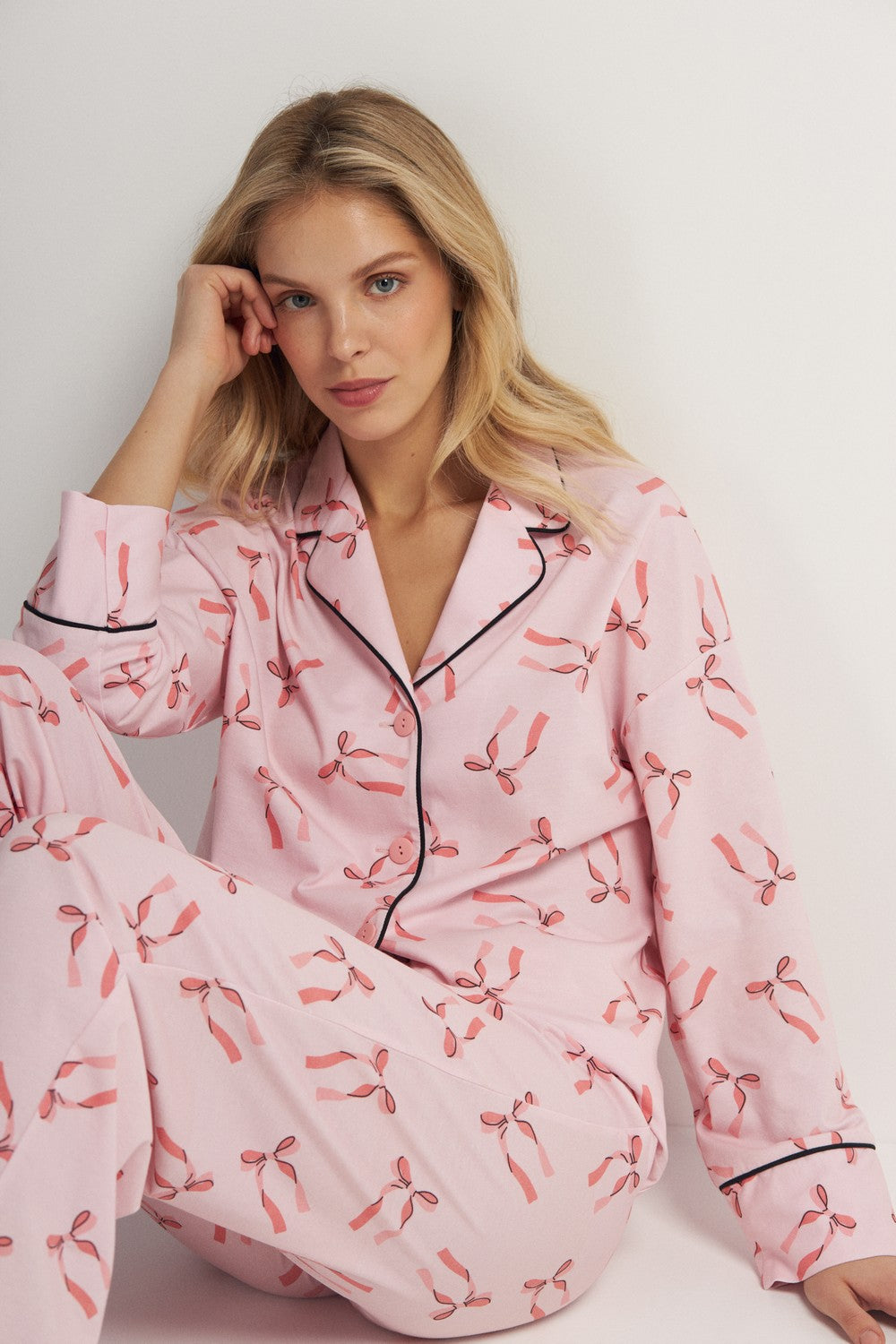 Пижама с бантиками LPK 5580/20/01 Flirty rose