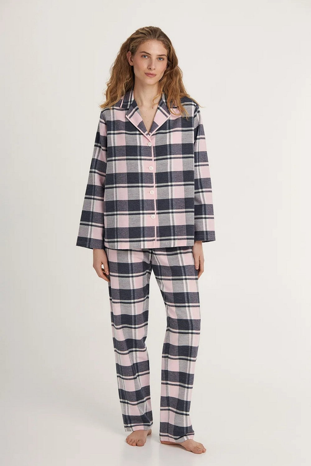 Пижама в клеточку LPL 5383/09/01 Pajamas rose