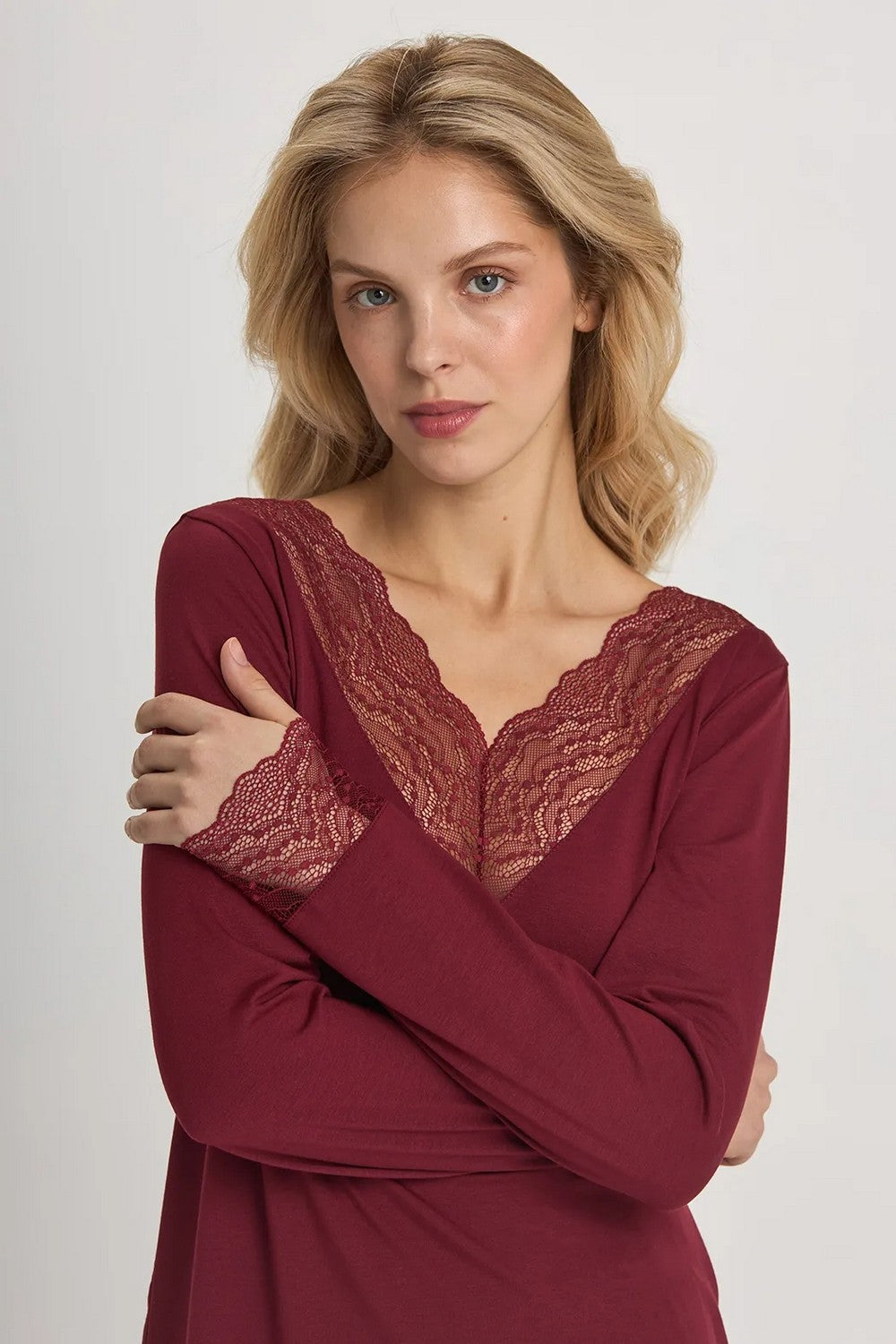 Піжама з модалу LPM 0180/40/02 Meryl burgundy