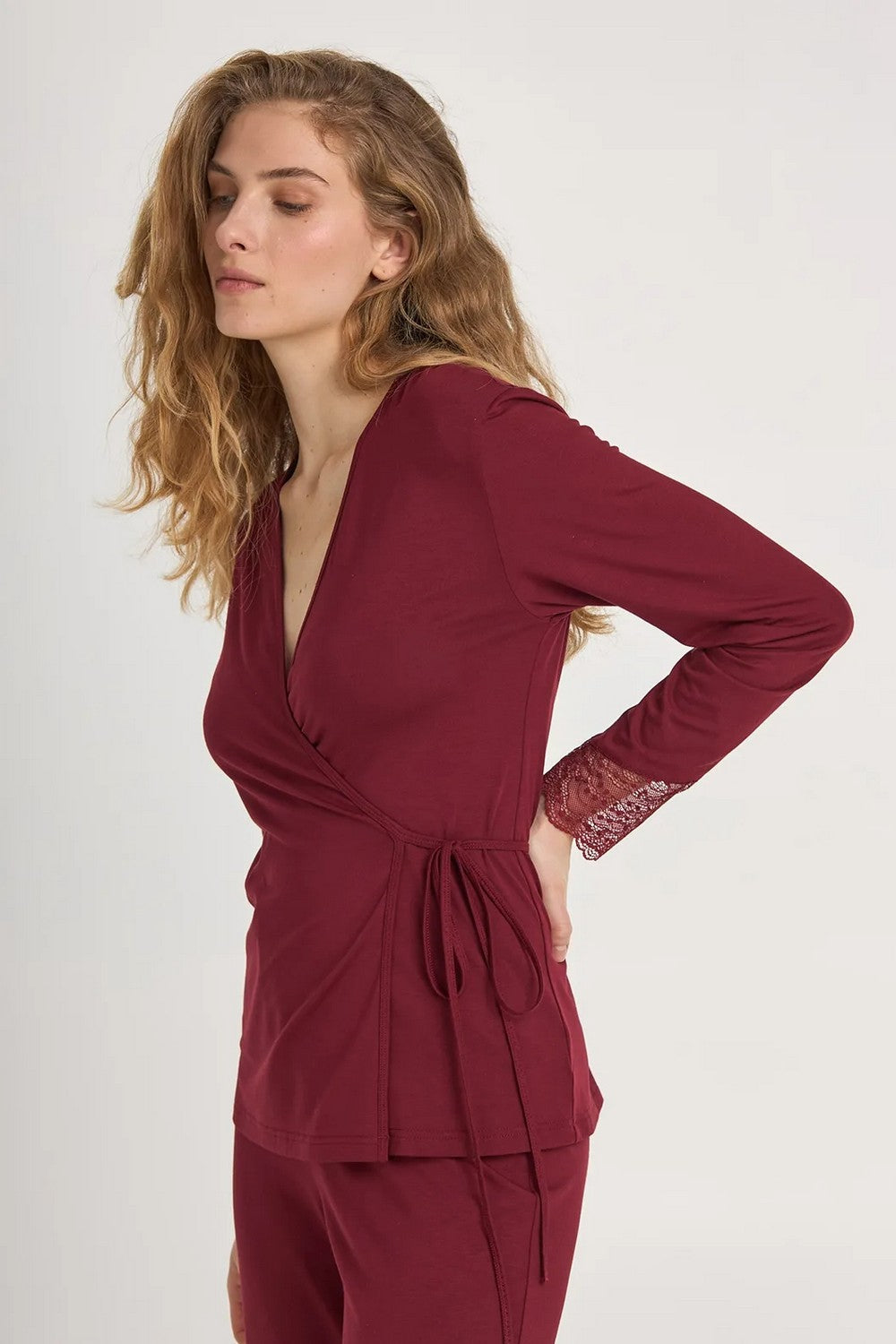Пижама с брюками LPM 0680/02/01 Meryl burgundy