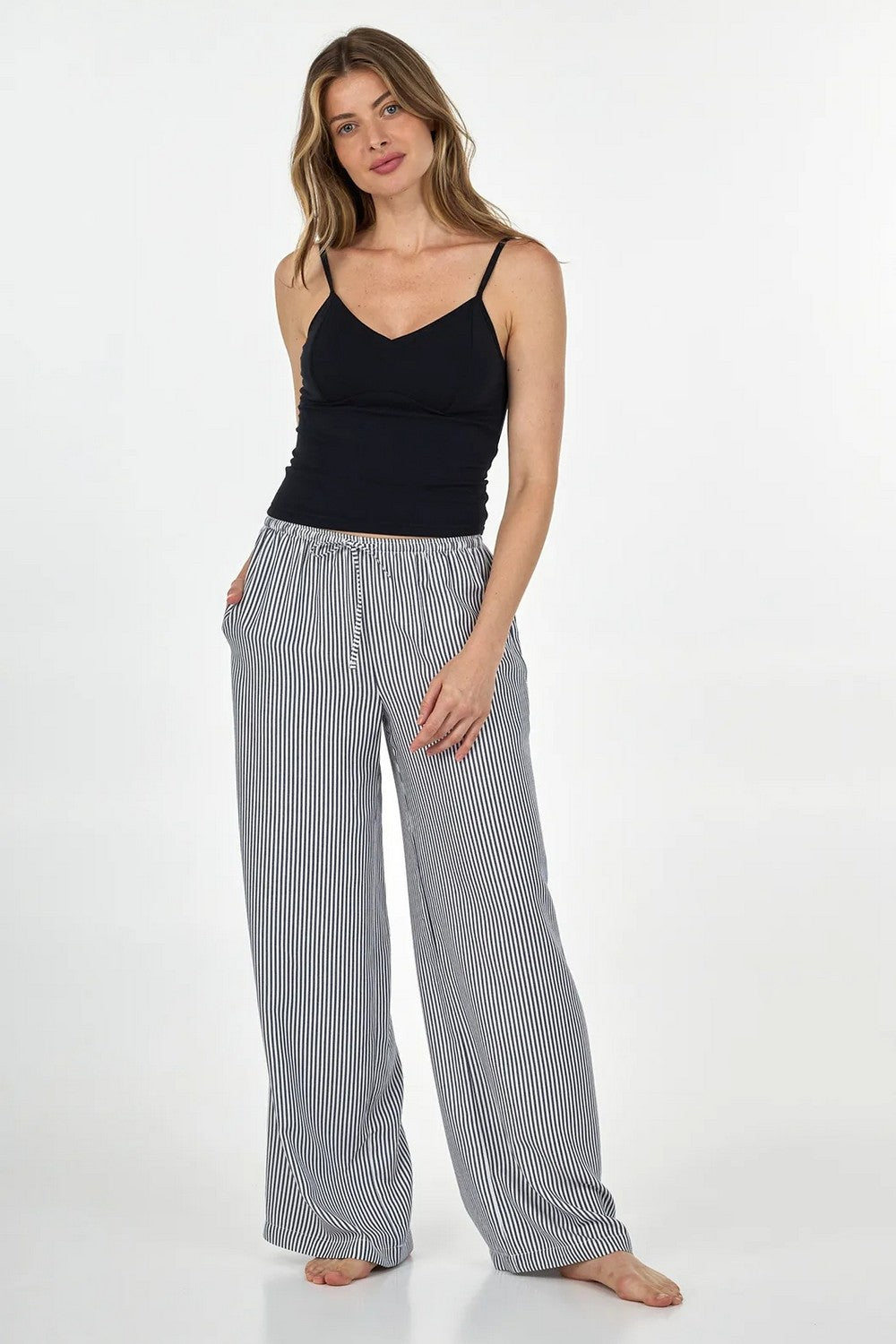 Пижама с брюками LPM 4388/00/01 Blanca black