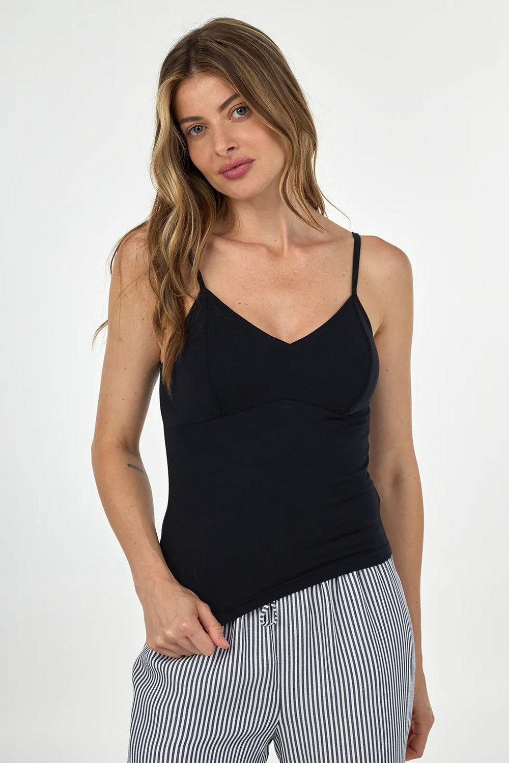 Пижама с брюками LPM 4388/00/01 Blanca black