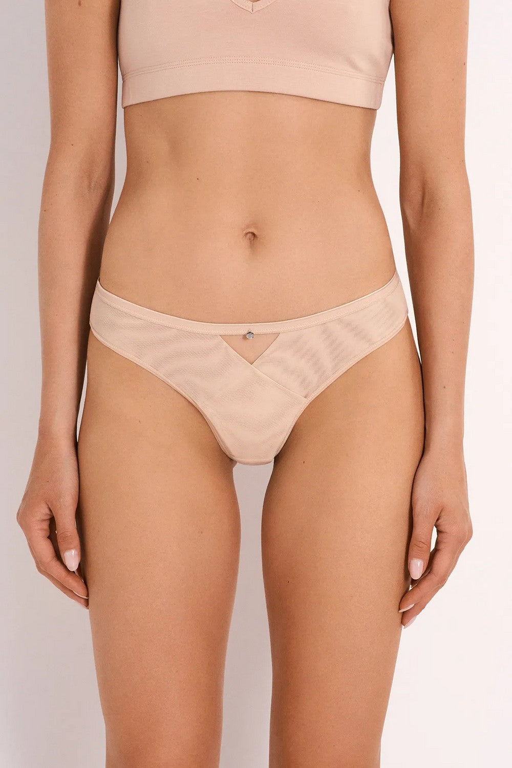 Трусики стрінги з мікросітки LSTA 306/05/03 Siena (2 шт.) beige Ellen