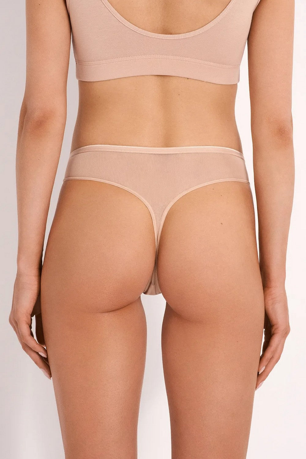 Трусики стрінги з мікросітки LSTA 306/05/03 Siena (2 шт.) beige Ellen спина