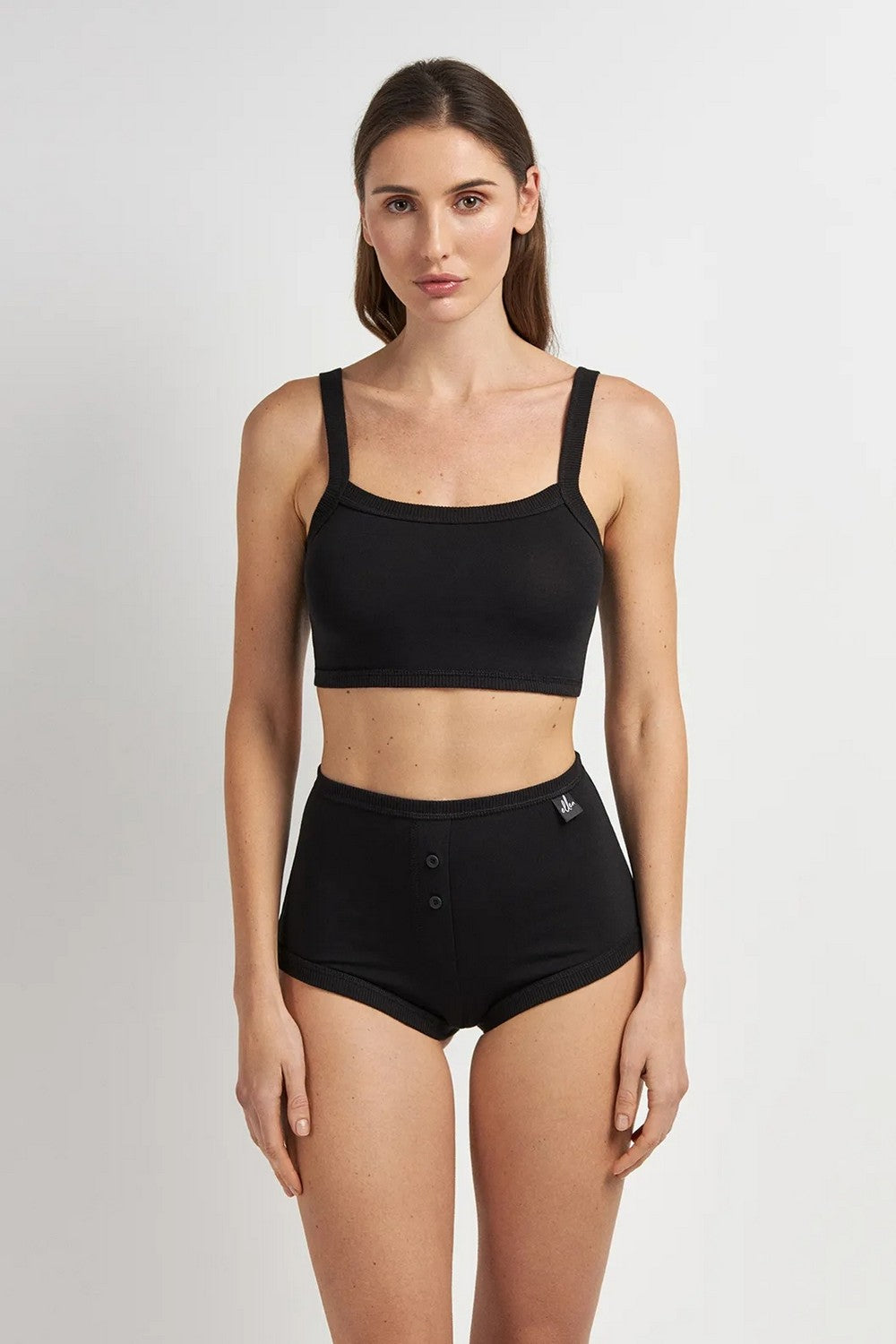 Топ из хлопка LTPK 700/15/02 Basic black