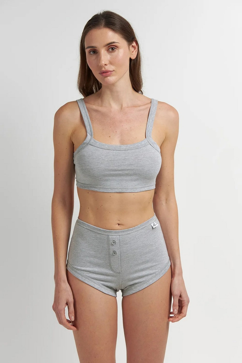 Топ из хлопка LTPK 700/15/06 Basic gray