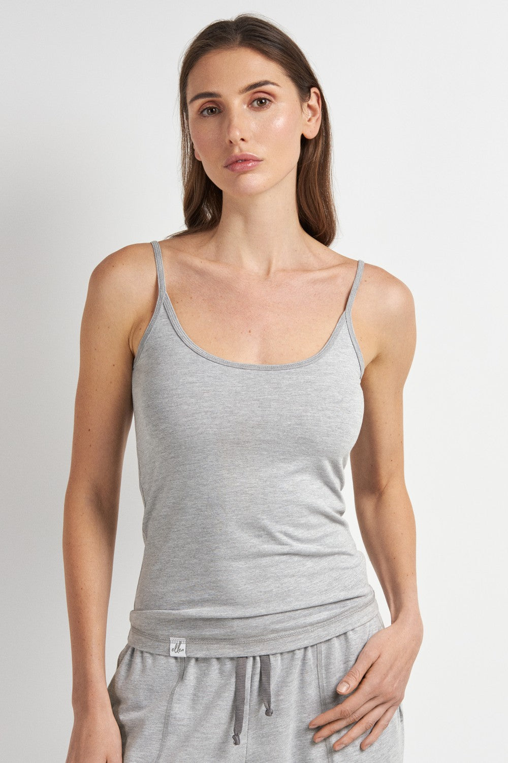 Майка на тонких бретелях LVK 40/15/06 Basic gray