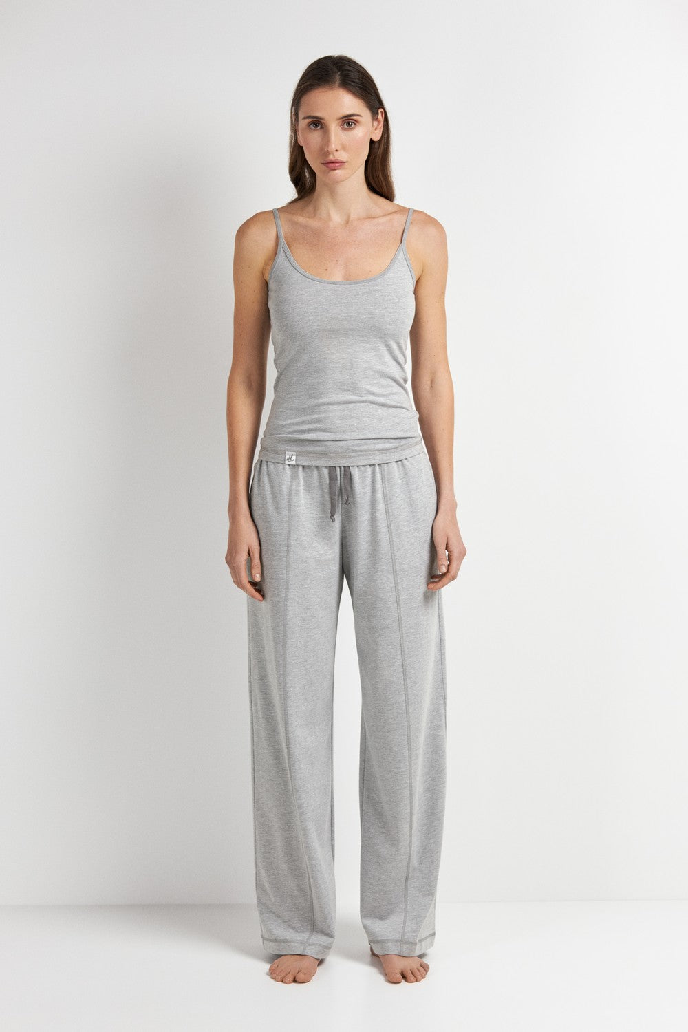 Майка на тонких бретелях LVK 40/15/06 Basic gray