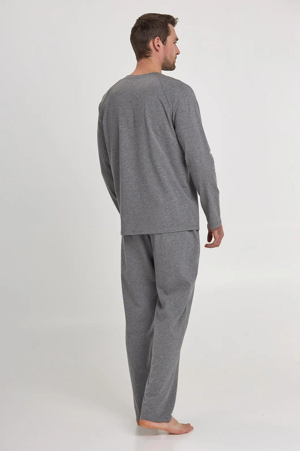 Мужская пижама из хлопка MPK 0980/08/01 Launge Luxe gray