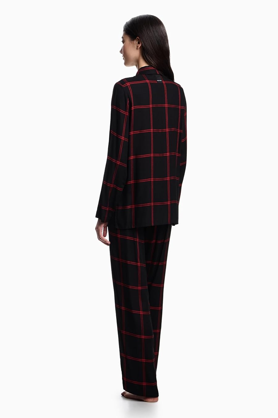 Піжама з віскози 362083135 black/red Emporio Armani спина