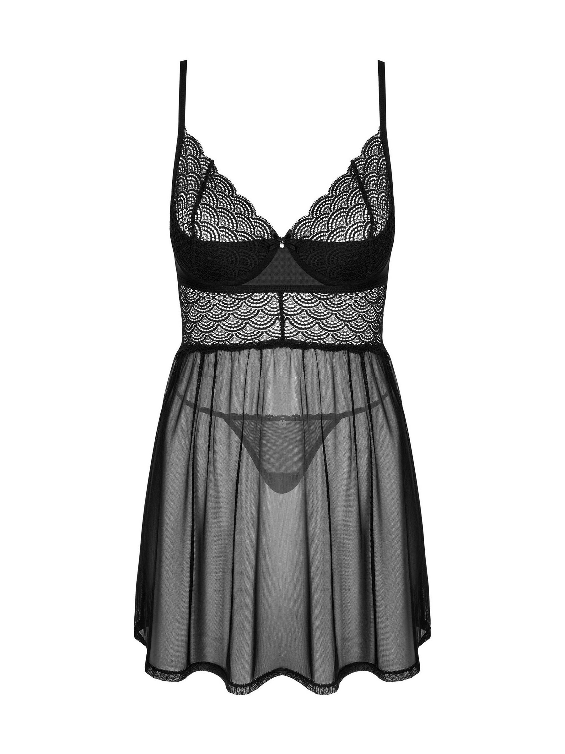 Бебидолл с кружевным лифом Chemeris black